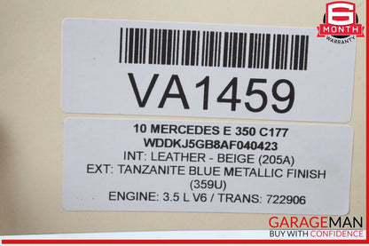 08-17 Mercedes W207 E350 C300 Rear Right Side Spindle Knuckle Hub w/ Rotor Disc