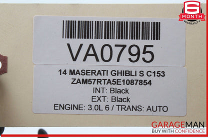 14-22 Maserati Ghibli S Dash Lower Driver Knee Cover Panel w/ Headlight Switch