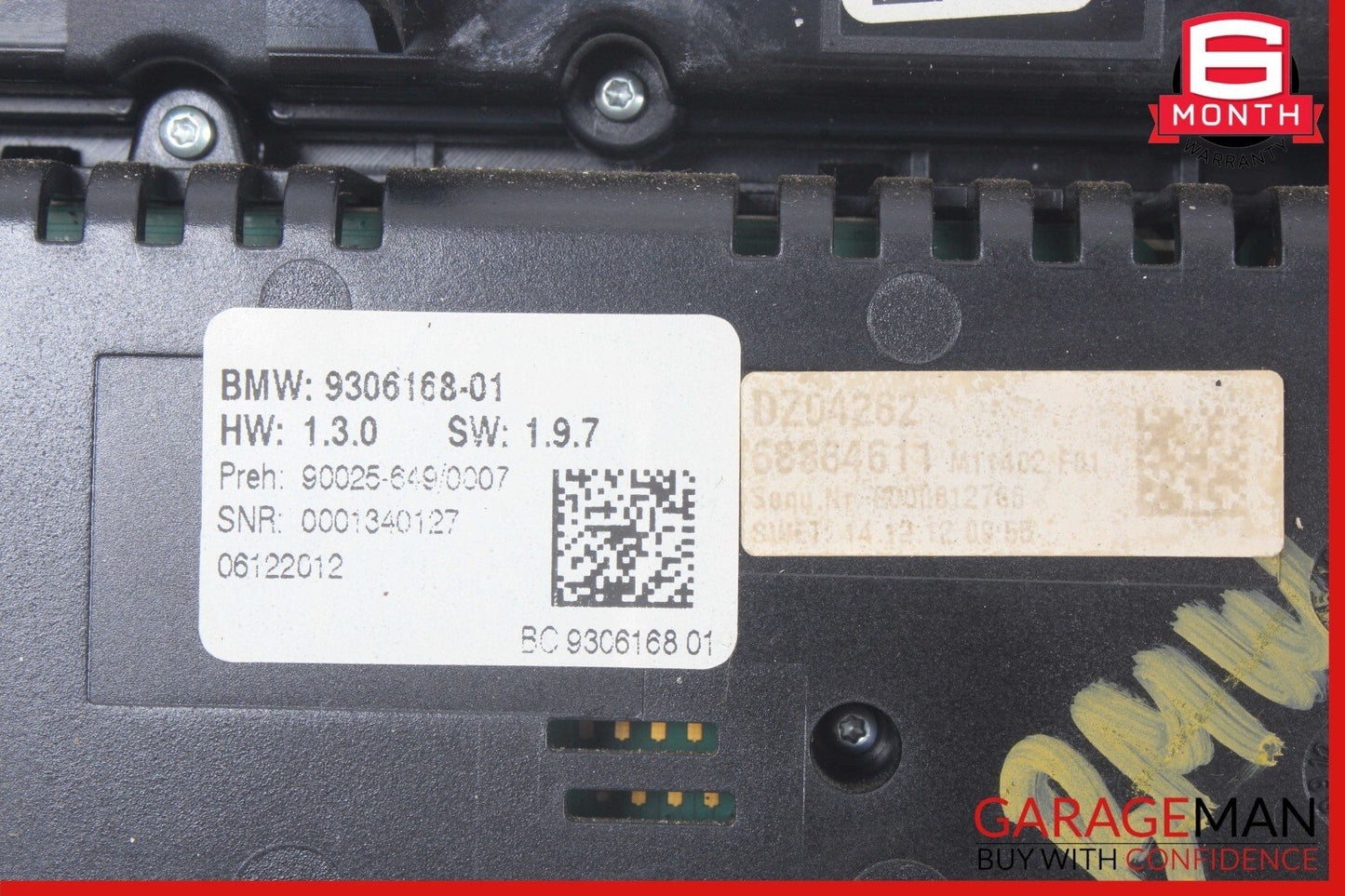 13-19 BMW 640i 650i F06 AC A/C Heater Climate Control Switch OEM