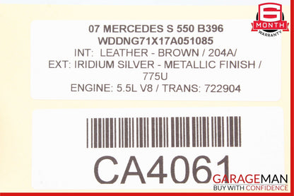 07-13 Mercedes W221 S550 CL550 Front Right Door Lock Latch Actuator Assembly OEM