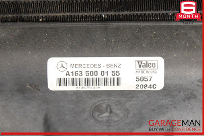98-05 Mercedes W163 ML350 Engine Cooling Radiator AC A/C Condenser Assembly OEM