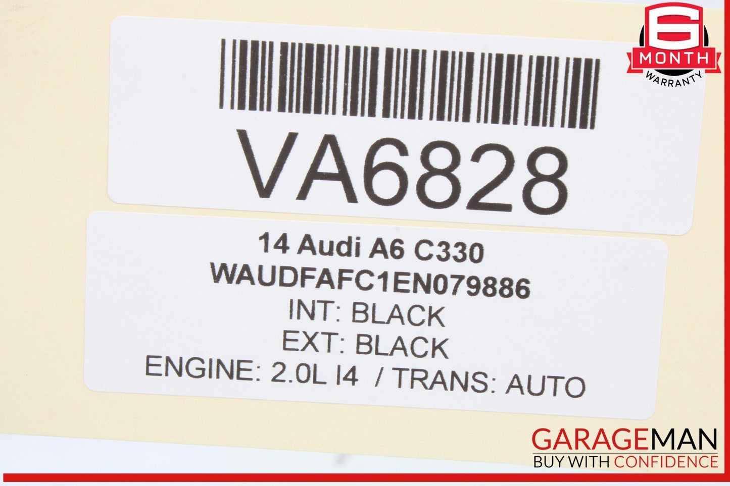 12-18 Audi A6 A7 Right Passenger Side Exterior Door Handle Black 4H0837886 OEM