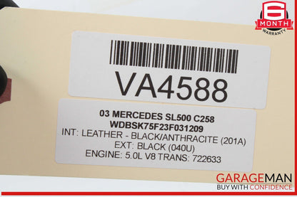 98-06 Mercedes R230 SL500 CL55 AMG M113 Right Passenger Side Cylinder Head Cover