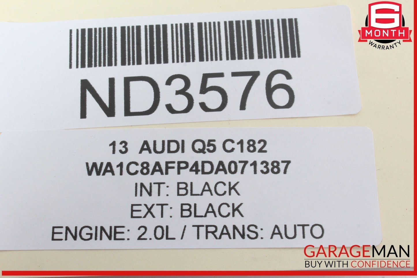 13-17 Audi Q5 Rear Bumper Wire Wiring Harness w/ Park Assist PDC Sensor OEM