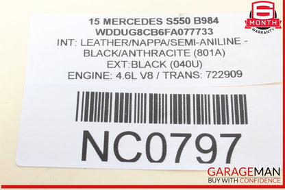 14-17 Mercedes W222 S550 Right Passenger Side Engine Exhaust Pipe OEM