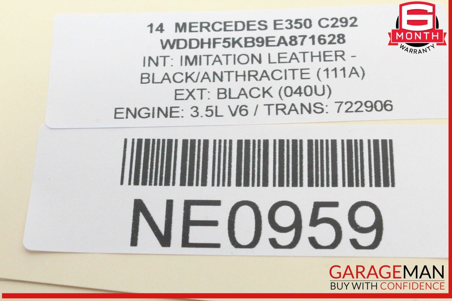 12-18 Mercedes W212 E350 CLS550 CLS400 E400 Overhead Dome Light Lamp OEM