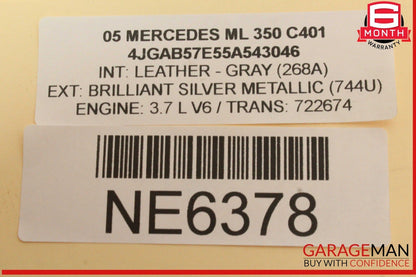98-05 Mercedes W163 ML350 ML500 6 Disc Disk CD Changer 1638203889 OEM