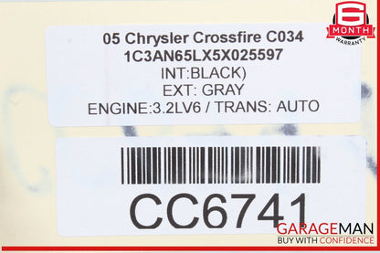 04-08 Chrysler Crossfire A/C Air Conditioning Condenser Assembly A2028300970 OEM