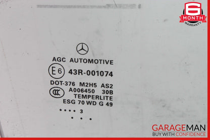 12-19 Mercedes X166 GL450 GLE43 AMG GLS550 Front Right Door Window Glass OEM