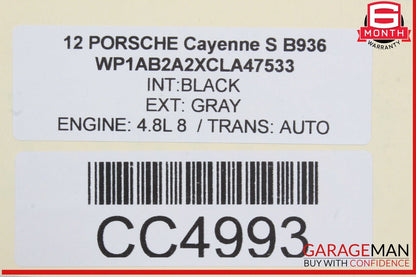 11-18 Porsche Cayenne 958 Rear Left Driver Side Door Shell Assembly OEM