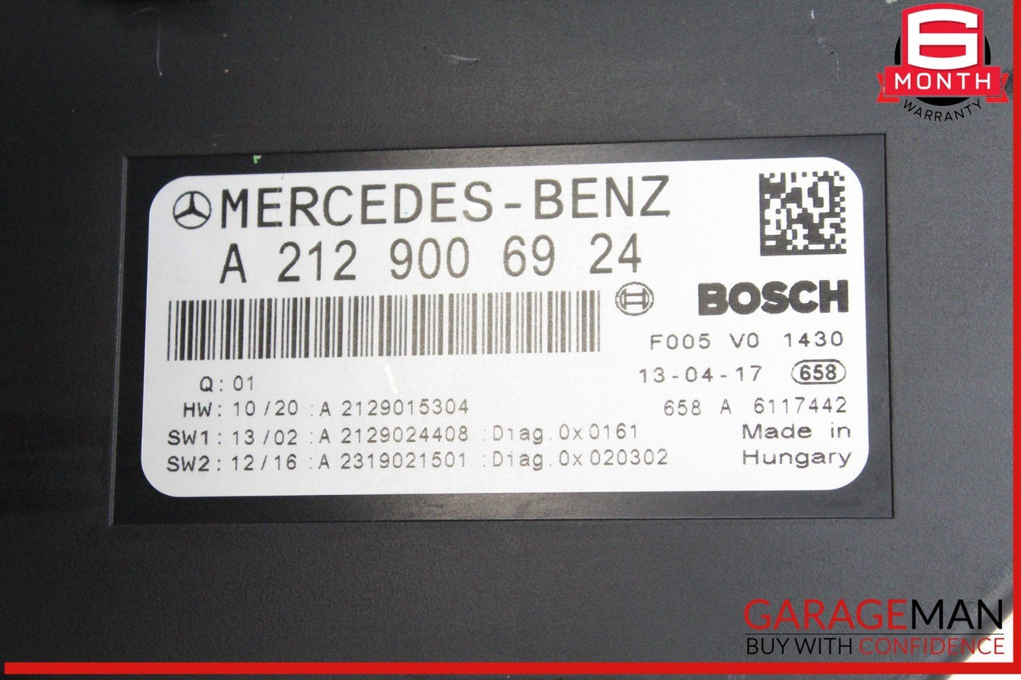 10-20 Mercedes W212 E350 GLK350 CLS550 Front SAM Module Relay Fuse Box OEM