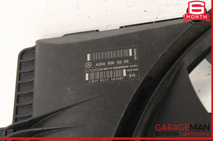 08-20 Mercedes W212 E350 C250 Engine Radiator Cooling Fan Motor Shroud Assy OEM