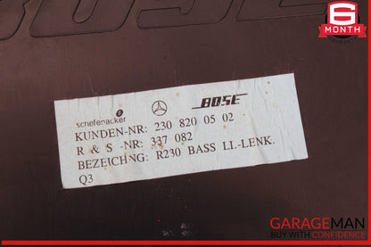 03-08 Mercedes R230 SL500 SL55 AMG Bose Subwoofer Audio Radio Speaker OEM