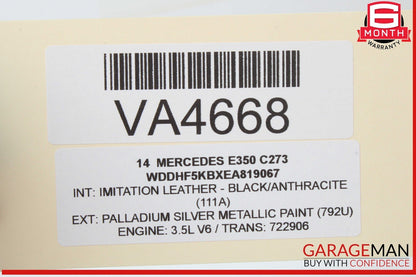14-16 Mercedes W212 E350 E550 Front or Rear Right Side Exterior Door Handle OEM