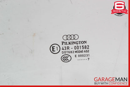 07-15 Audi Q7 Front Left Driver Side Door Window Glass OEM