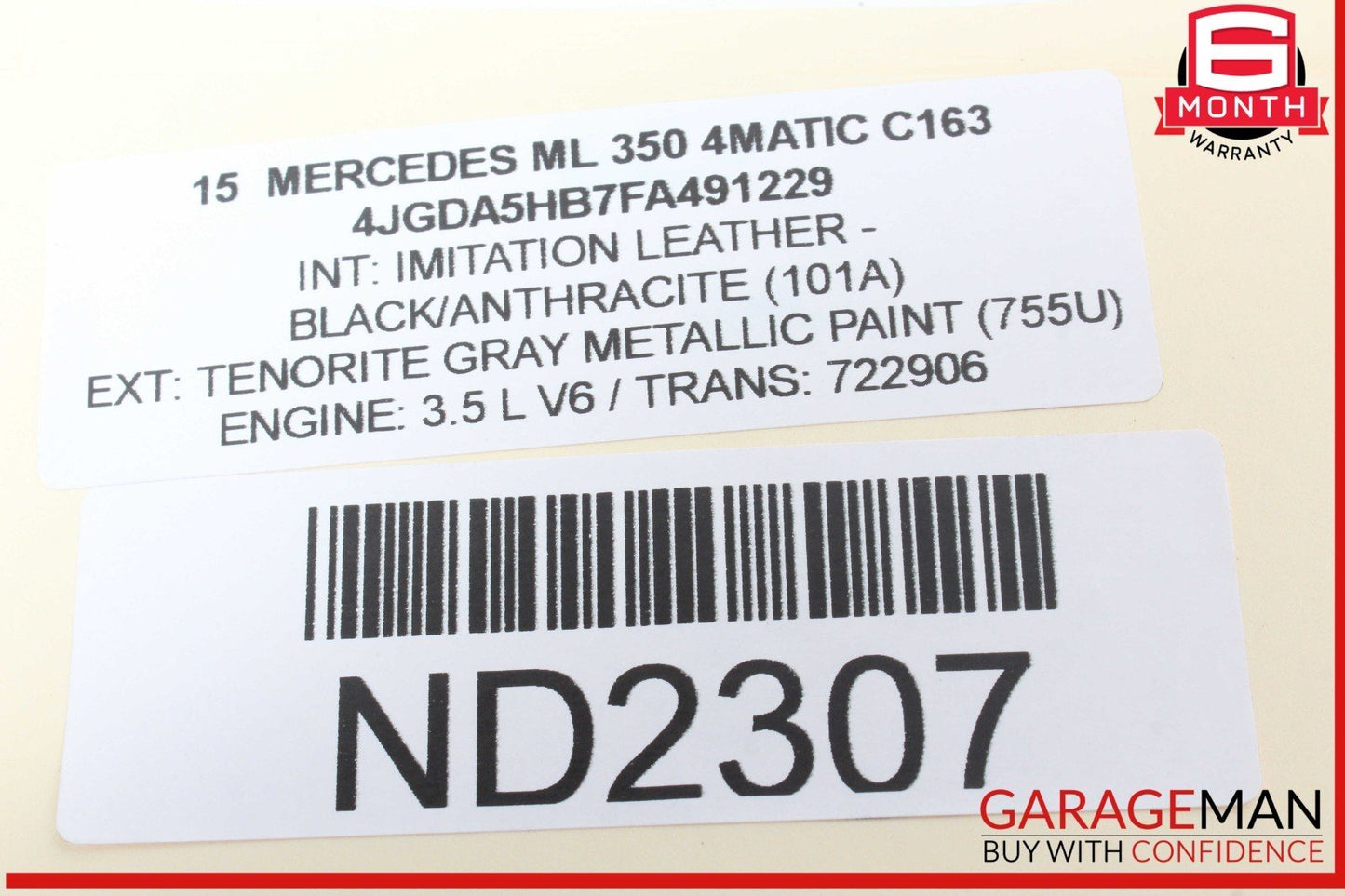 12-19 Mercedes W166 ML350 4MATIC Front Right Passenger Side Spindle Knuckle OEM