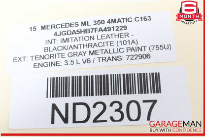 12-19 Mercedes W166 ML350 4MATIC Front Right Passenger Side Spindle Knuckle OEM