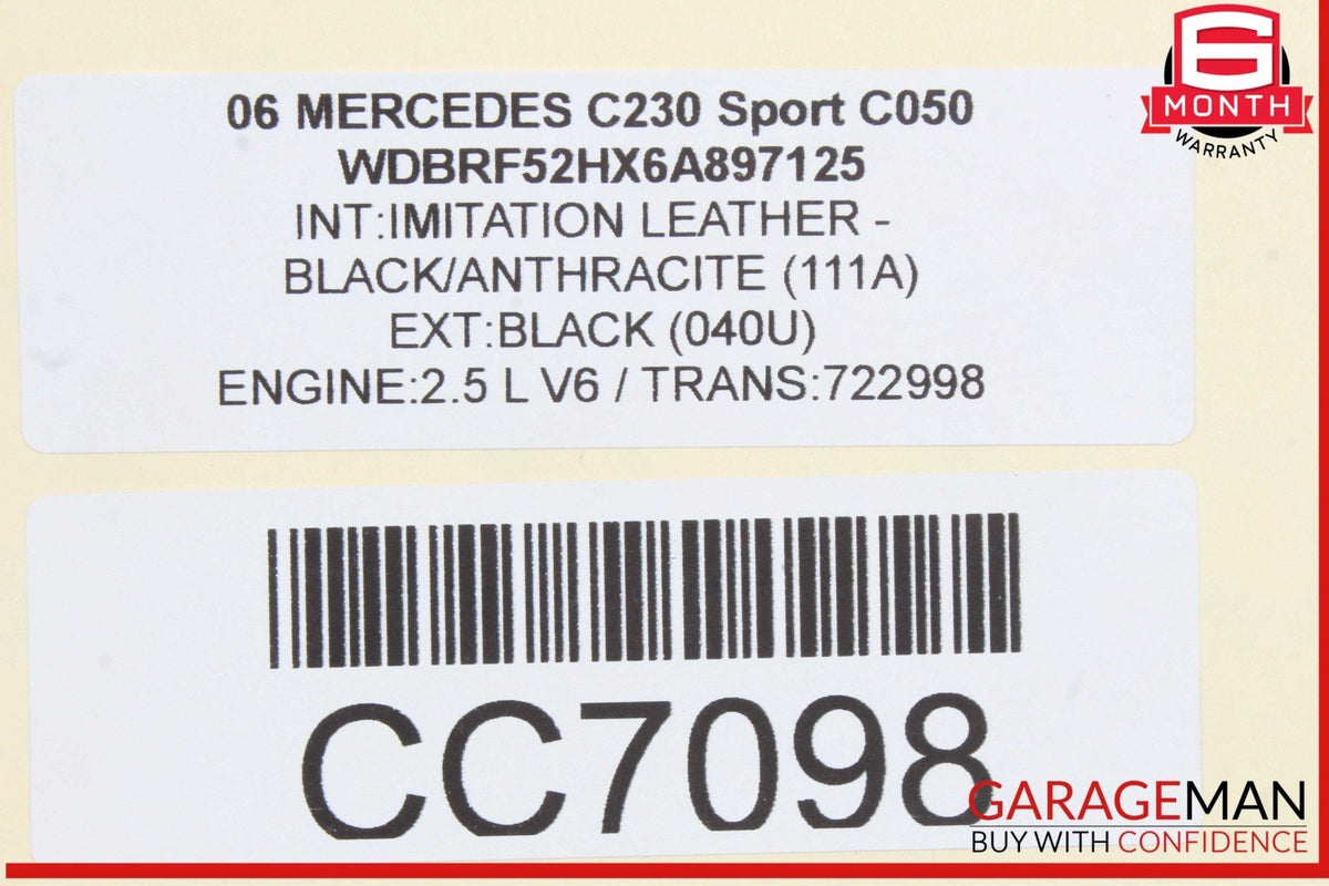 06-09 Mercedes W203 C230 CLK350 Engine Cooling Radiator A/C Condenser OEM