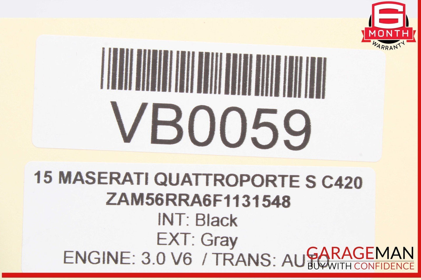 14-17 Maserati Quattroporte S Rear Left Driver Side Exterior Door Handle OEM