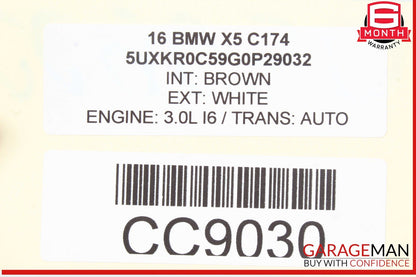 14-18 BMW X5 Front Left Side Top Upper Seat Cushion OEM