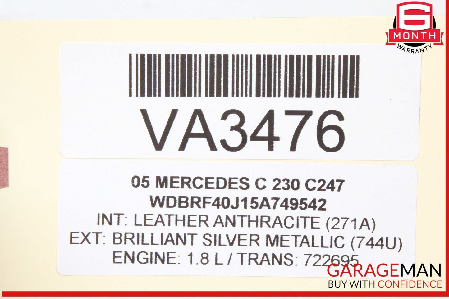 03-09 Mercedes W203 C230 Front Left Side Lower Suspension Control Arm OEM