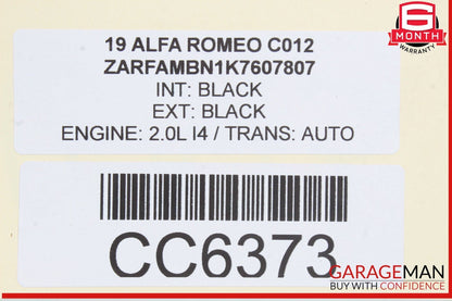17-22 Alfa Romeo Giulia Rear Left Driver Side Exterior Door Shell Assembly OEM