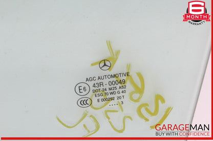 10-15 Mercedes X204 GLK350 Front Left Driver Side Door Window Glass OEM