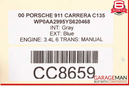 97-05 Porsche Carrera 911 Boxster 986 Rear Subframe Cross Member Sub Frame Bar