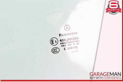 12-20 Mercedes R172 SLK250 Front Left Driver Side Door Window Glass OEM