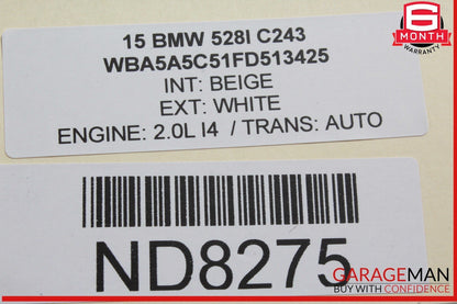 11-16 BMW F10 528i 535i A/C AC Condensor Cooling Radiator 9350374 OEM