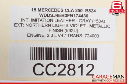 14-18 Mercedes W117 CLA250 Front Bumper Reinforcement Crash Bar Radiator Support