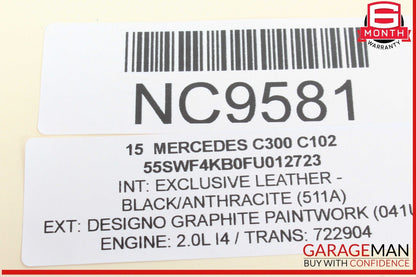 08-17 Mercedes W205 C300 E350 Trunk Lid Latch Lock Actuator 2047500261 OEM