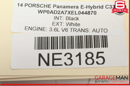 14-16 Porsche Panamera 970 E-Hybrid Speedometer Instrument Cluster OEM