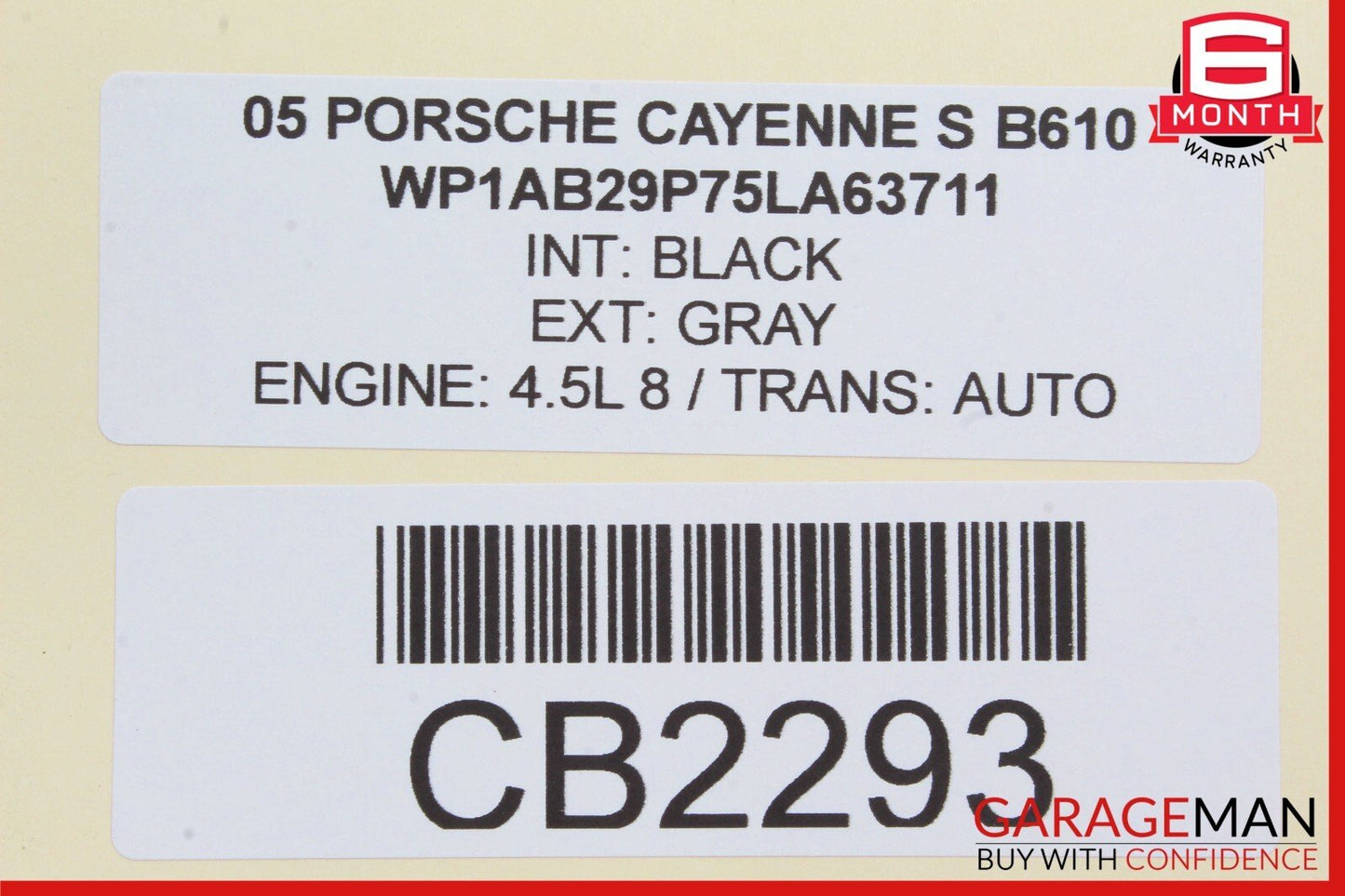 03-10 Porsche Cayenne S 955 957 Rear Left Side Door Lock Latch Actuator OEM