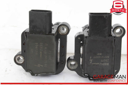 12-15 Mercedes W204 C250 Engine Ignition Coil Spark Plug 0001502580 Set of 4 OEM