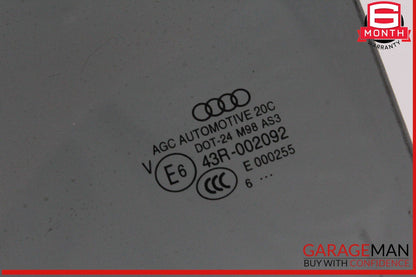 17-24 Audi Q7 Rear Left Driver Side Door Window Glass OEM
