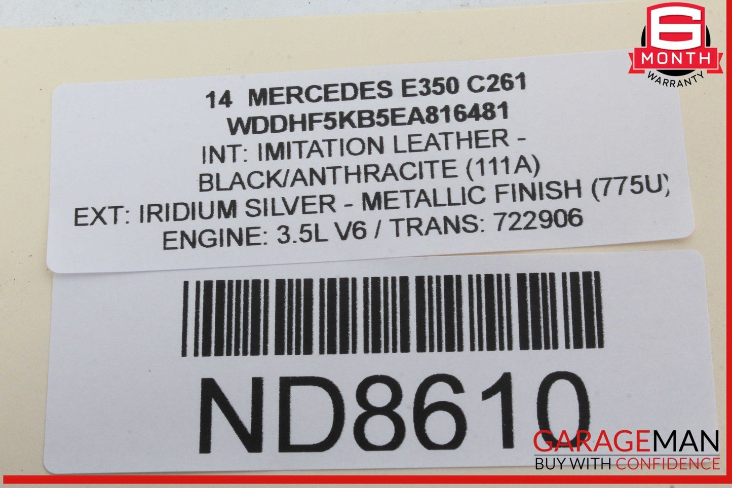12-18 Mercedes W212 E350 CLS550 CLS400 E400 Overhead Dome Light Lamp OEM