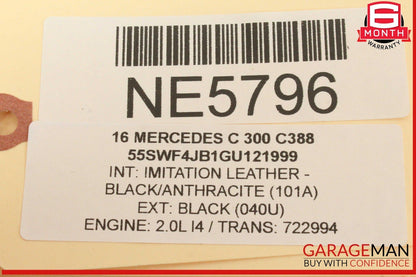 15-18 Mercedes W205 C300 C350e Center Console Trim Bezel Black 2056805107 OEM
