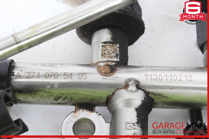 12-15 Mercedes W204 C250 SLK250 1.8L M271 Fuel Injector Rail Line Assembly OEM