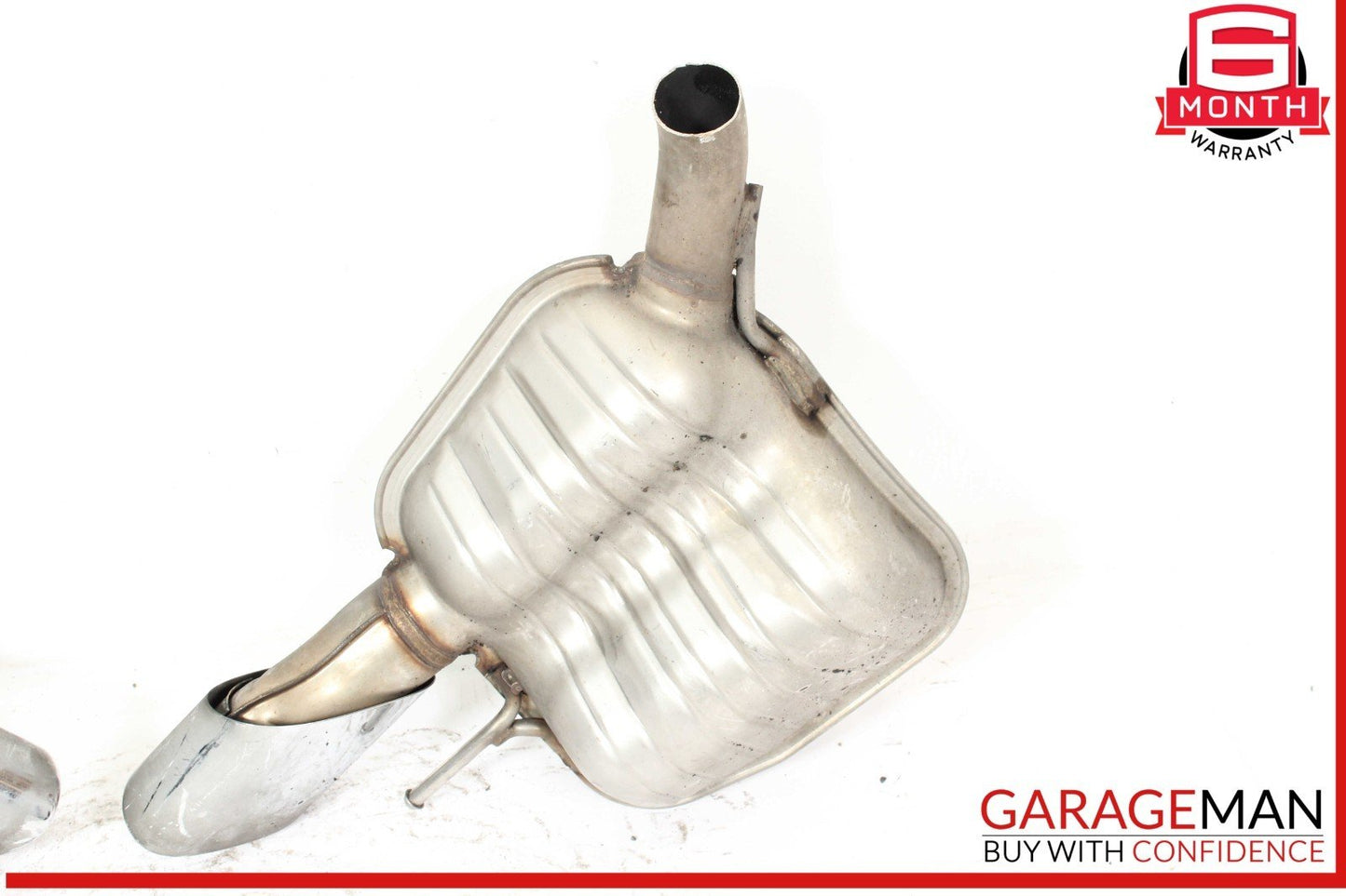03-08 Mercedes R230 SL550 SL600 Rear Exhaust Mufflers Muffler Tip Tips Set of 2