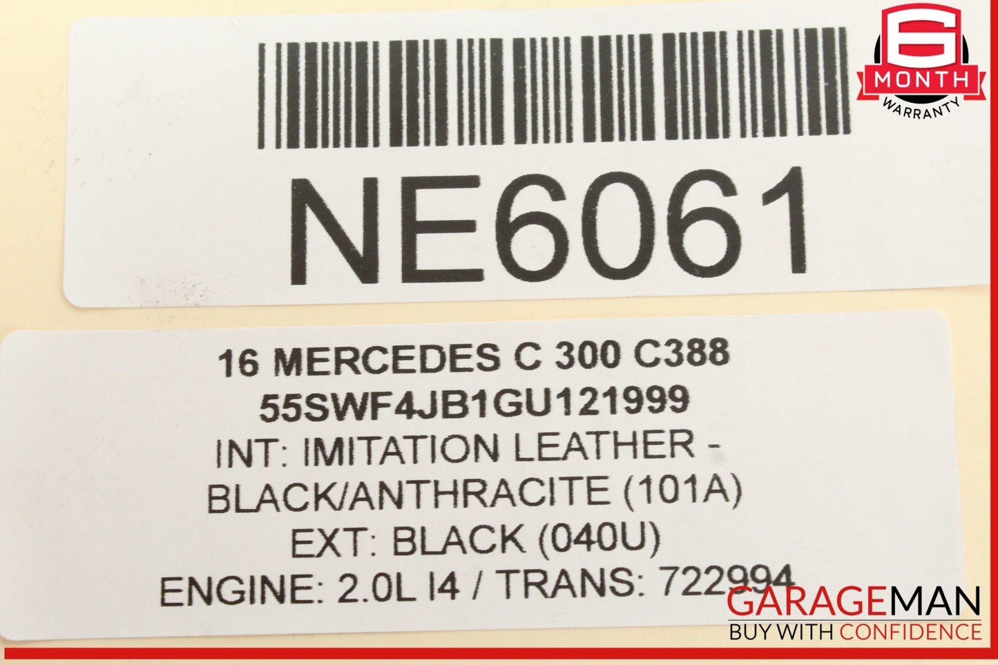 15-23 Mercedes W205 C300 Front Left Driver Side Head Light Support Bracket OEM