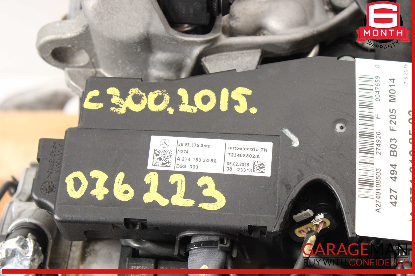 15-23 Mercedes W205 C300 E300 2.0L M274 Engine Motor Block Assembly OEM 140k