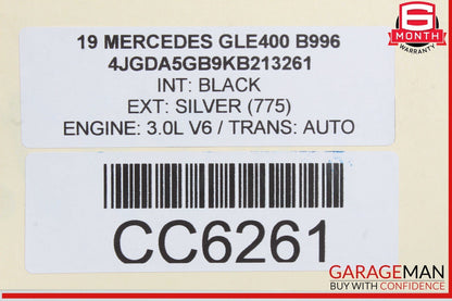 16-19 Mercedes W166 GLE400 3.0L Rear Exhaust Muffler Pipe Assembly OEM