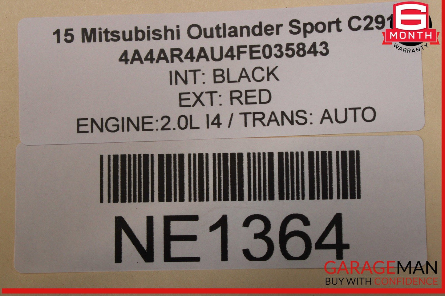 11-20 Mitsubishi Outlander Sport Rear Driveshaft Propeller Drive Shaft OEM