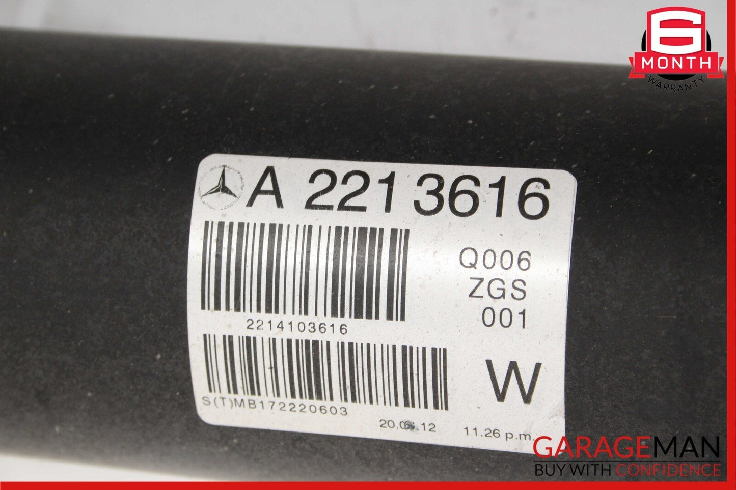 12-13 Mercedes W221 S550 RWD Rear Driveshaft Drive Prop Propeller Shaft Assembly