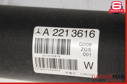 12-13 Mercedes W221 S550 RWD Rear Driveshaft Drive Prop Propeller Shaft Assembly