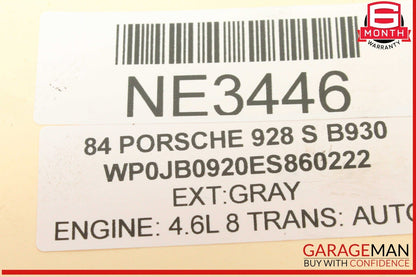 78-84 Porsche 928 S Fuel Distributor w/ Air Flow Meter Bosch 0438100027 OEM