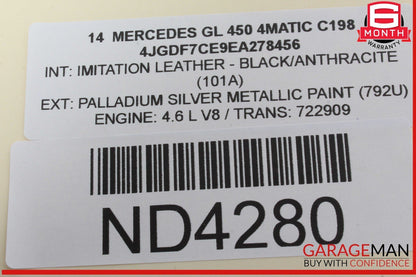 12-16 Mercedes X166 GL450 4MATIC Dash Dashboard Center A/C Air Bezel Trim OEM