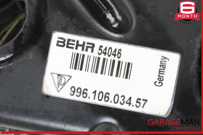 99-04 Porsche Boxster 986 Right Engine Radiator Condenser Cooling Fan w/Duct OEM