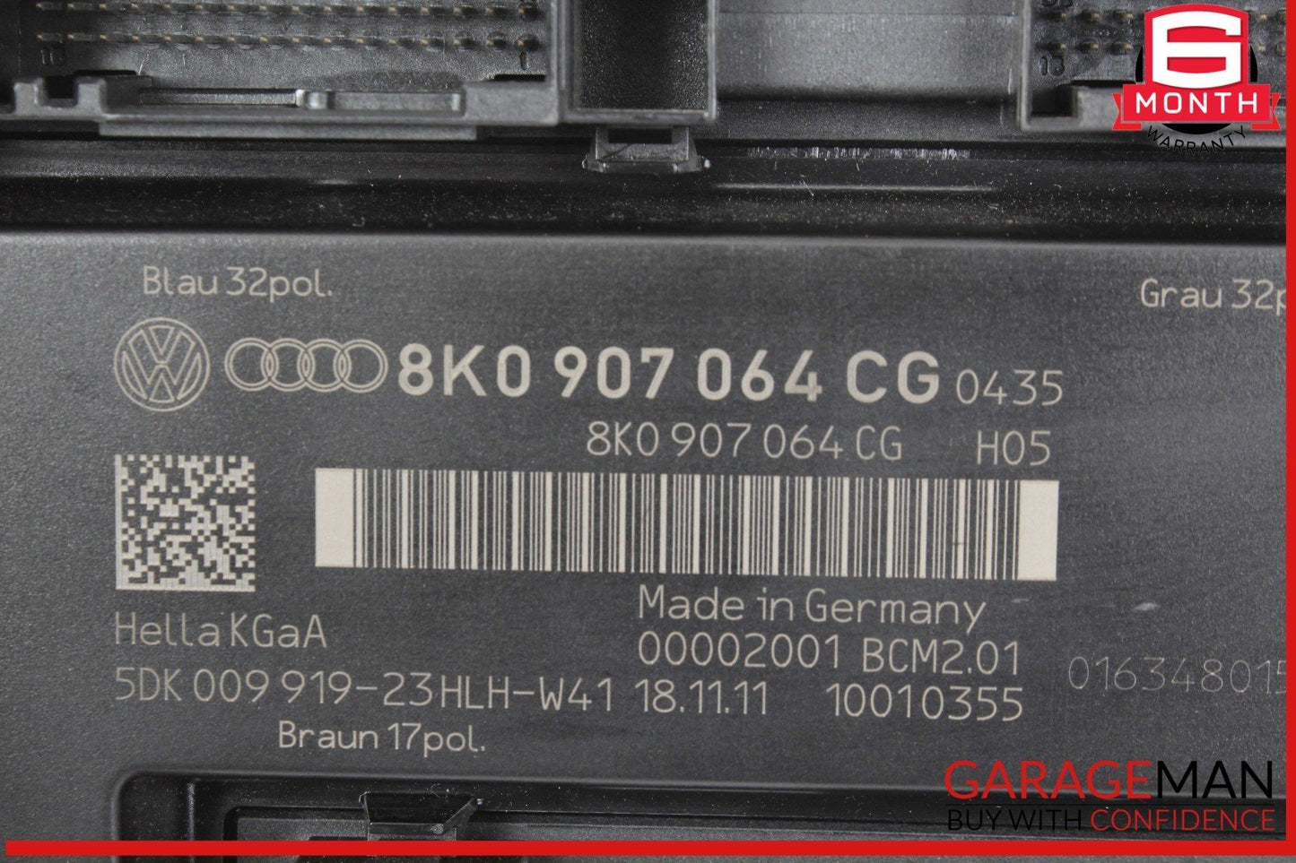 08-12 Audi S4 Body Comfort BCM Control Module Unit 8K0907064CG OEM